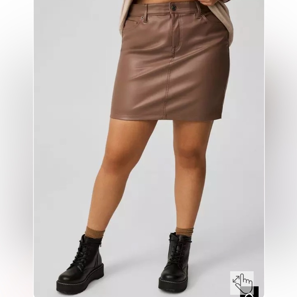 NWT TORRID: Faux Leather Mini Skirt